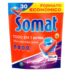 Vajillas Máquinas Somat Todo En 1 30 Lavados