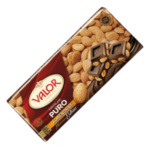 Chocolate Valor puro con almendras 250g