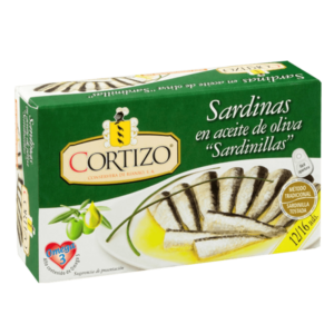 Sardina Cortizo en aceite de oliva 12/16 fácil apertura 85g