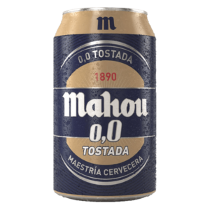 Cerveza Mahou 0,0 tostada lata 33 cl