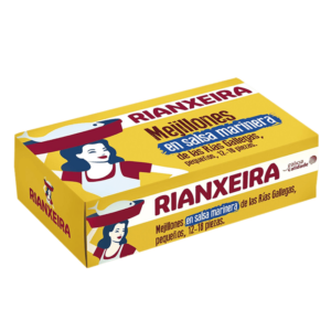 Mejillones Rianxeira con Denominación de Origen Protegida de Galicia en salsa marinera 12/18 piezas 81g