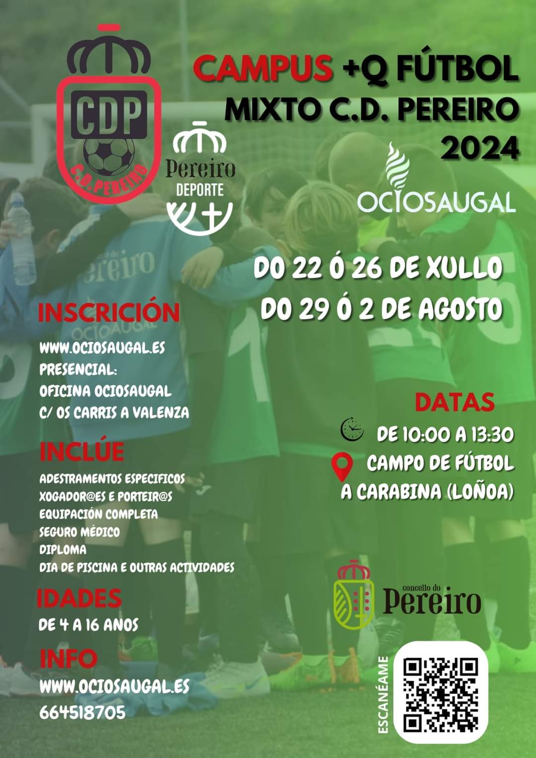 Campus +Q Fútbol mixto CD Pereiro 2024