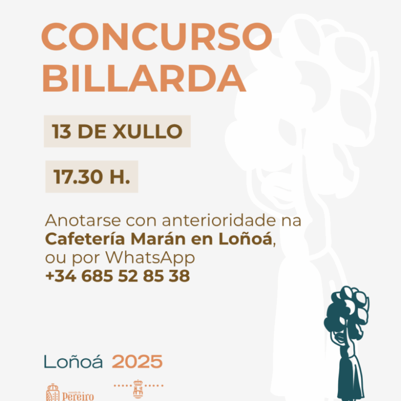 Concurso Billarda na VI Festa Etnográfica